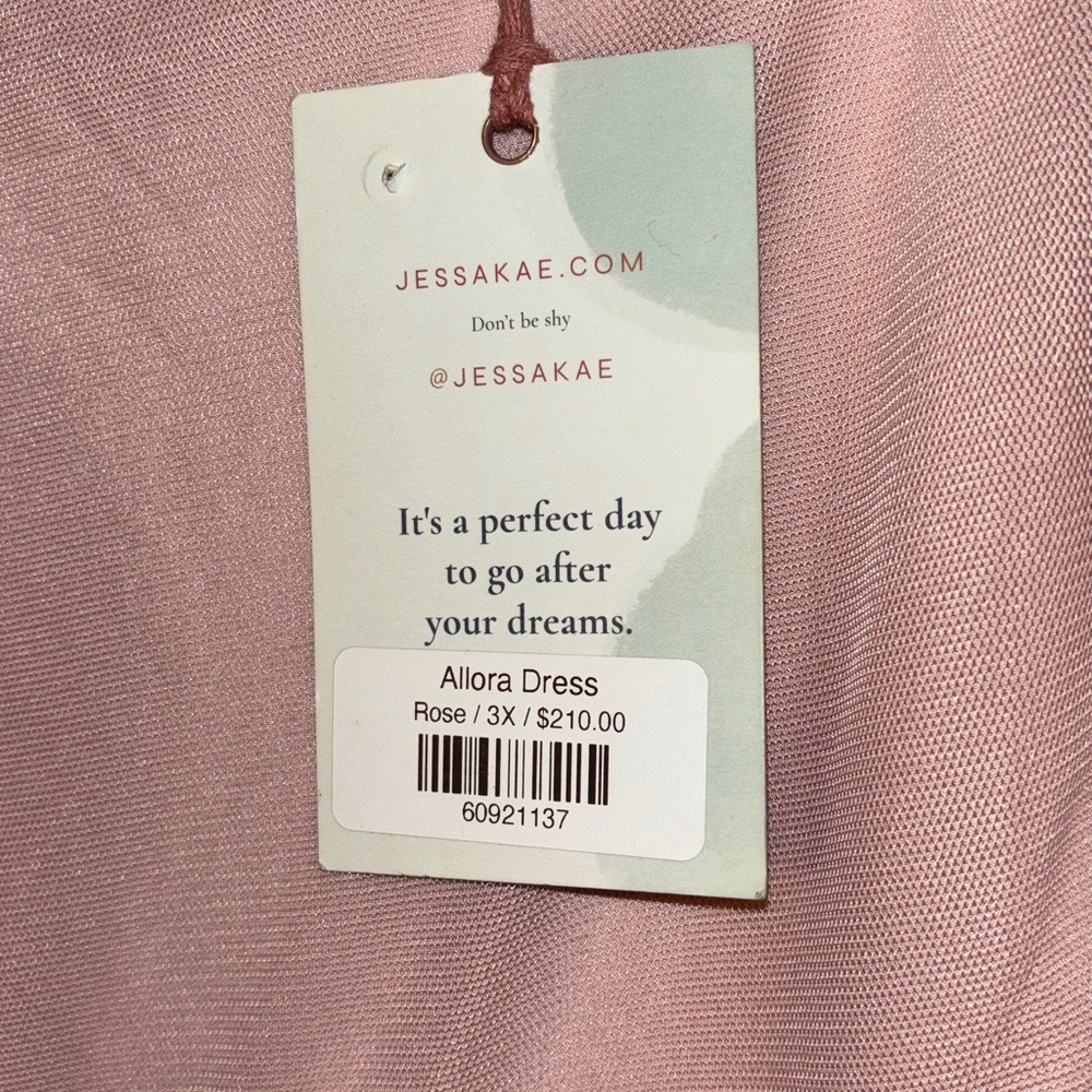 NWT JessaKae Allora Dress in Rose by the brand.
Color: Rose (a dusty pink)
Desi - Picture 3 of 11